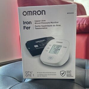 OMRON Iron Series Blood Pressure Monitor in Black and White